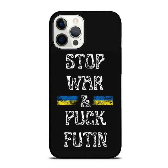 Anti Putin Meme - Stop War _ F_ck Putin I Stand With Ukraine Vintage iPhone Case - Picture 1 of 1